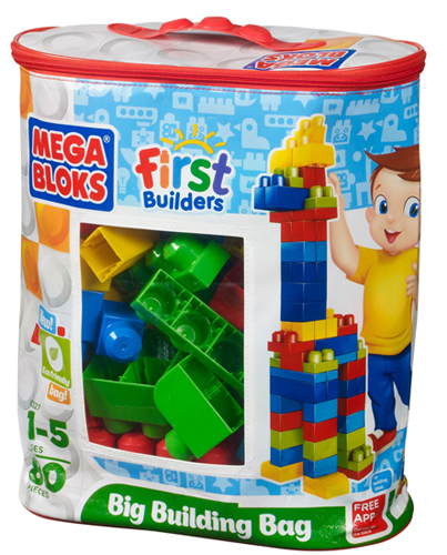 Mega Bloks First Builders? Big Building Bag, 80 Pcs