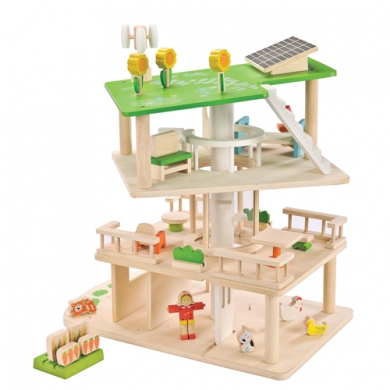 EverEarth 3 Level Rotating Sustainable Dollhouse