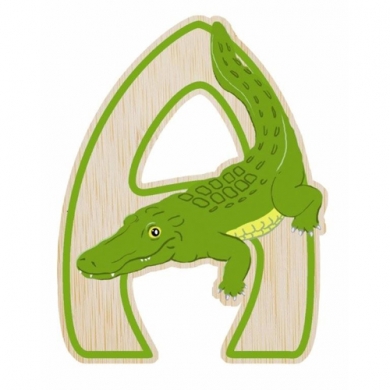 EverEarth Bamboo Letter A for Alligator