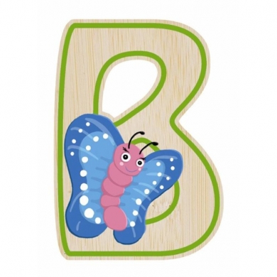 EverEarth Bamboo Letter B for Butterfly