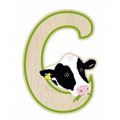 EverEarth Bamboo Letter C for Cow