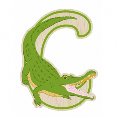EverEarth Bamboo Letter C for Crocodile