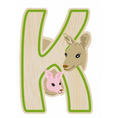 EverEarth Bamboo Letter K for Kangaroo