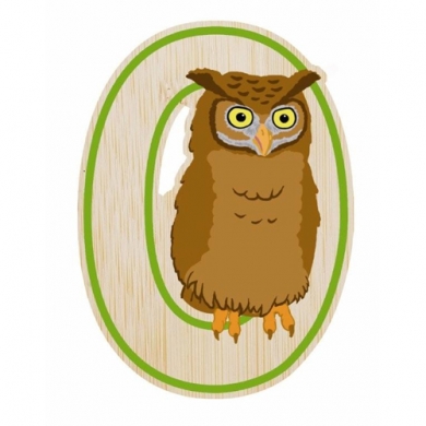 EverEarth Bamboo Letter O for Owl