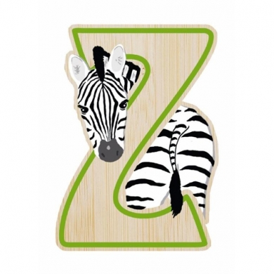 EverEarth Bamboo Letter Z for Zebra