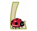 EverEarth Bamboo Letter L for Ladybug