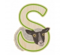 EverEarth Bamboo Letter S for Sheep
