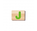 EverEarth Bamboo Name Train Letter J